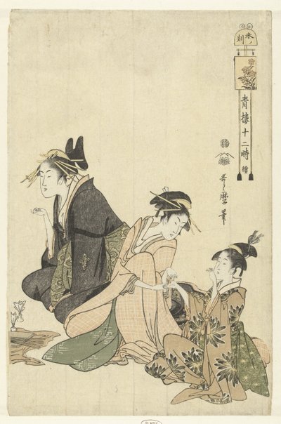 Hour of the Sheep: Predicting the Future (Twelve Hours in the Pleasure Houses) by Kitagawa Utamaro