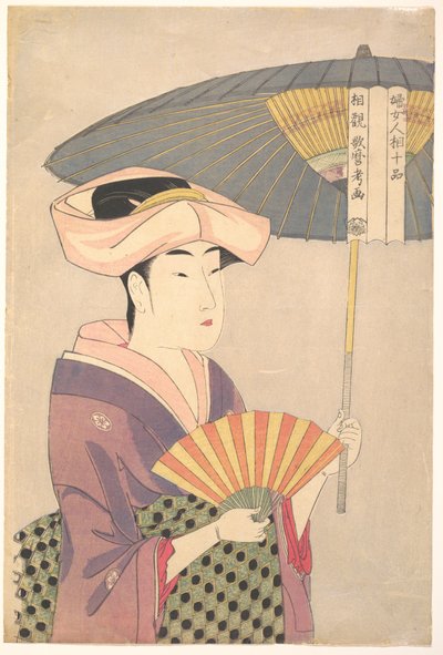 Woman Holding Up a Parasol from the Series Ten Classes of Women