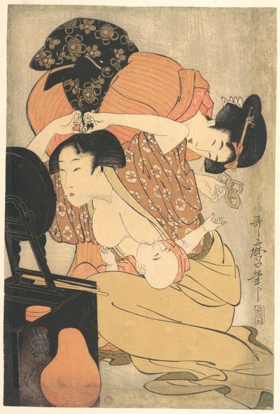 Woman and Child by Kitagawa Utamaro