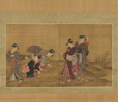 Gathering Plants by Kitao Shigemasa