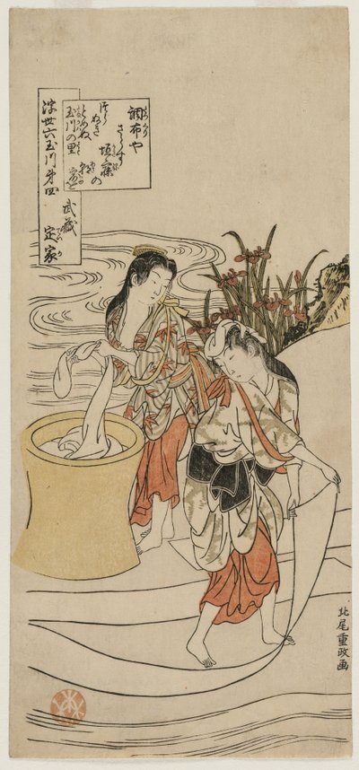The Chofu Tama River in Musashi Province by Kitao Shigemasa