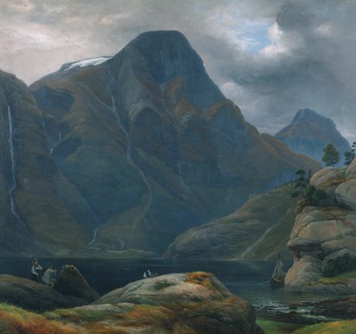 The Arrival to Nærøyfjorden by Knud Andreassen Baade
