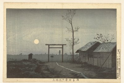 The Taro Inari Shrine in the Rice Fields at Asakusa (title on object: Asakusa Tanbo Taro Inari) by Kobayashi Kiyochika