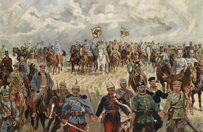 The Allied Monarchs with Their Commanders in the First World War by Koch