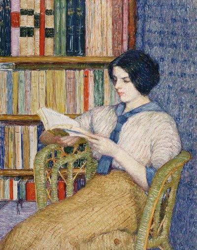 Woman Reading by Kojima Torajiro