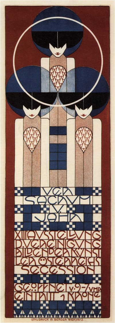 Poster for the Vienna Secession Exhibition by Koloman Moser
