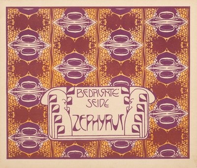 Printed Silk Zephyr by Koloman Moser