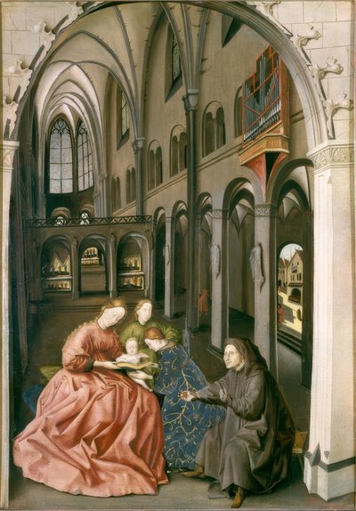 The Holy Family with Saints Barbara and Catherine by Konrad Witz