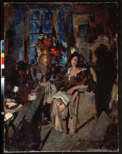 Female Portrait by Konstantin Alekseevich Korovin