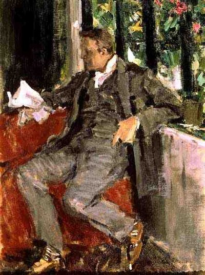 Portrait of Feodor Ivanovich Chaliapin by Konstantin Alekseevich Korovin
