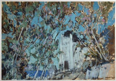Stage design for the opera Ruslan and Lyudmila by M. Glinka, 1906 by Konstantin Alekseevich Korovin
