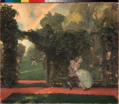 The Mocking Kiss by Konstantin Andreevic Somov