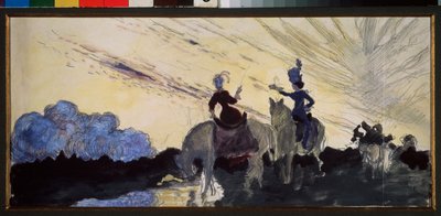 A Walk by Konstantin Andreevic Somov