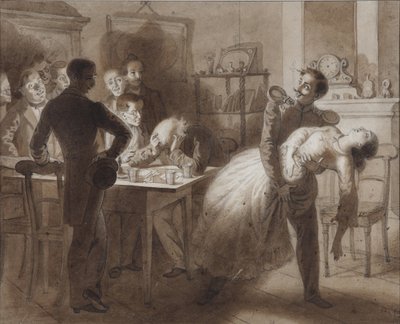 Illustration to the Poem The Tambov Treasurer