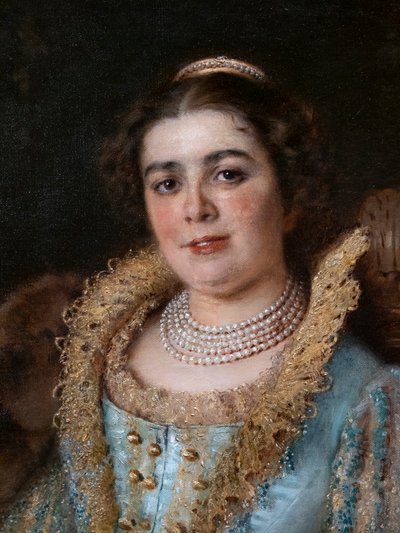 Portrait of Varvara Alexeevna Morozova by Konstantin E Makovskij