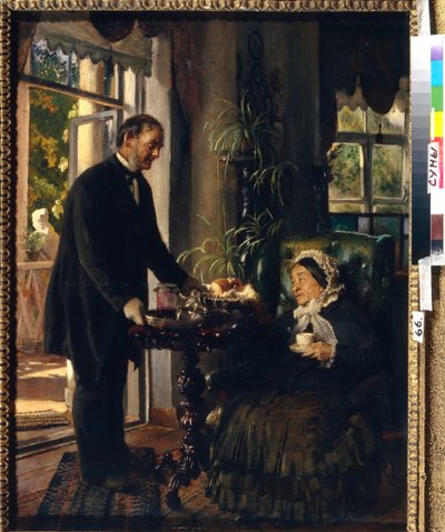 A Manor House Chatelaine by Konstantin Egorovich Makovsky