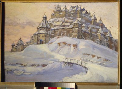 Fortress of Ancient Russia. Fortified Wooden Town in Ukraine During the Middle Ages by Konstantin Ivanovich Gorbatov