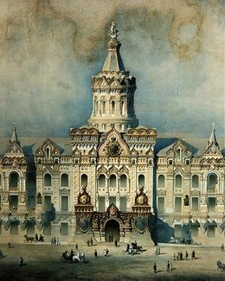 Detail from a design for Moscow City Duma by Konstantin Tersky