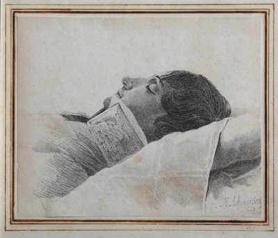 Dimitri Venevitinov on the Deathbed by Konstantin Yakovlevich Afanasyev