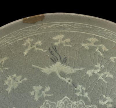 Bowl with cranes and clouds, c.1150-1200 by Korean School