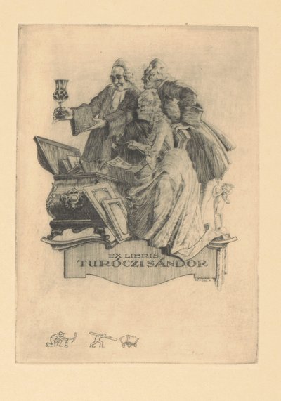 Ex Libris Turóczi Sándor by Kornél Révész