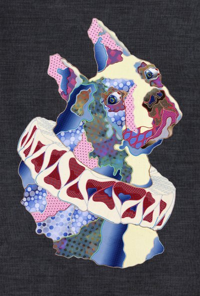 Colorful Canine in Ruff by Kostyantin Malginov