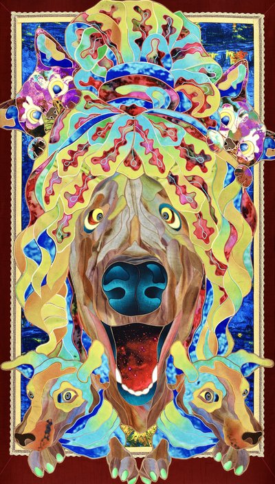 Colorful Fantasy Dogs by Kostyantin Malginov
