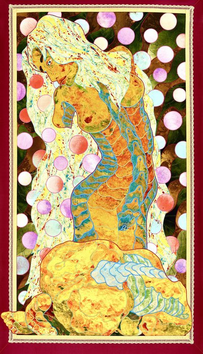 Golden Mermaid Goddess by Kostyantin Malginov
