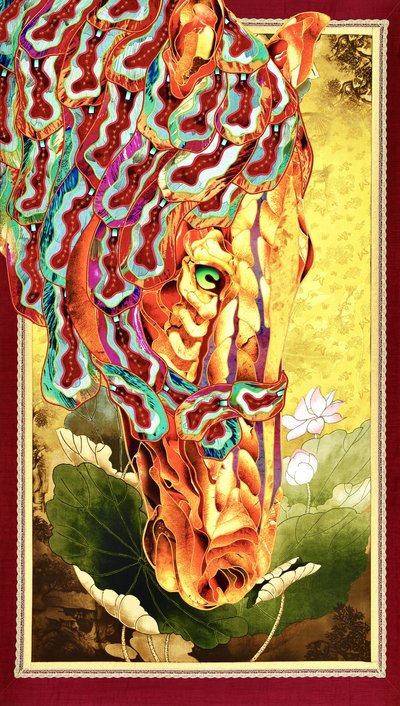 Ornate Golden Horse by Kostyantin Malginov