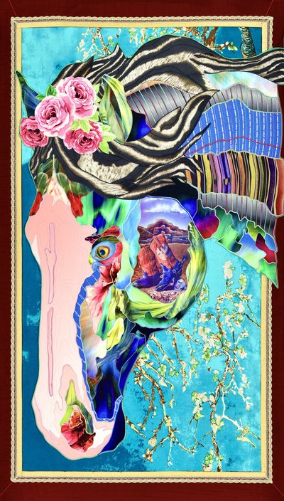 Vibrant Horse Collage by Kostyantin Malginov