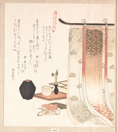 Screen and Utensils for the Incense Ceremony by Kubo Shunman