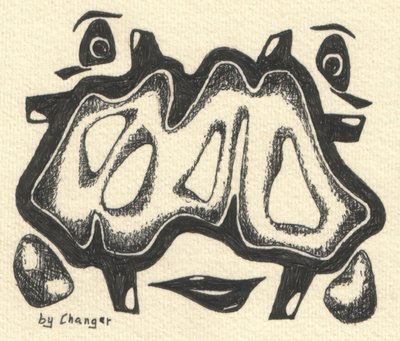 Abstract Creature Faces by Kulik