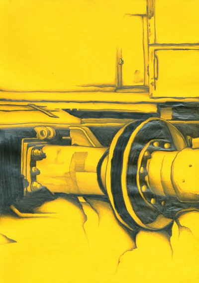 Abstract Industrial Yellow Wheel by Kulik