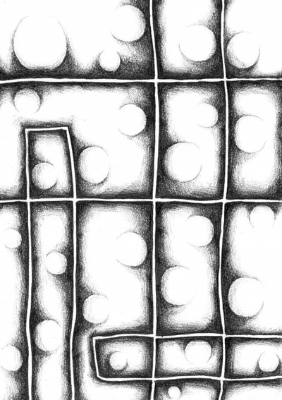 Abstract Shaded Spheres Grid by Kulik