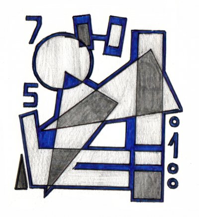 Abstraction Art Drawing Sketch 57 by Kulik