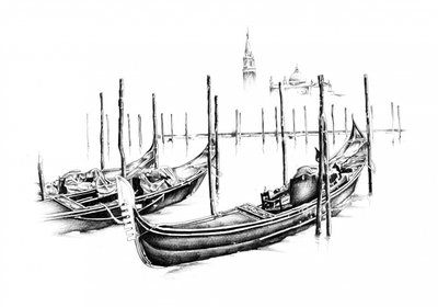 Classic Venice Gondolas by Kulik
