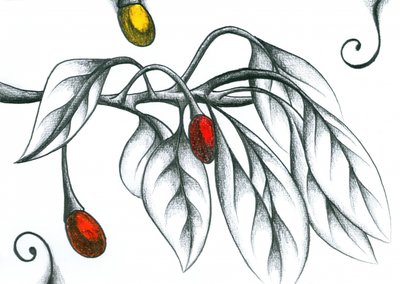 Colorful Berries Branch by Kulik