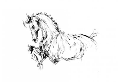 Dynamic Horse Sketch by Kulik