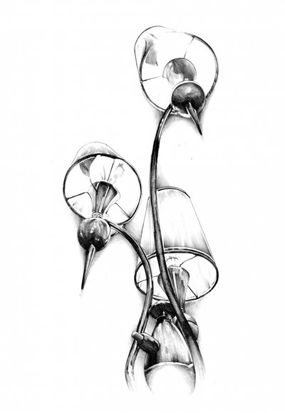 Elegant Lamp Sketch by Kulik