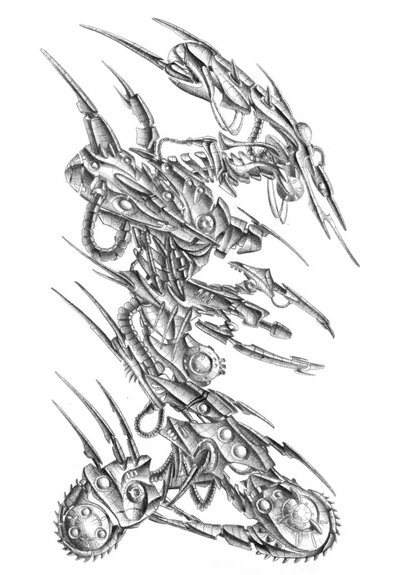 Futuristic Cybernetic Machine by Kulik