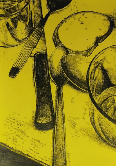 Graphic Kitchen Still Life by Kulik