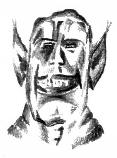 Grinning Goblin Sketch by Kulik