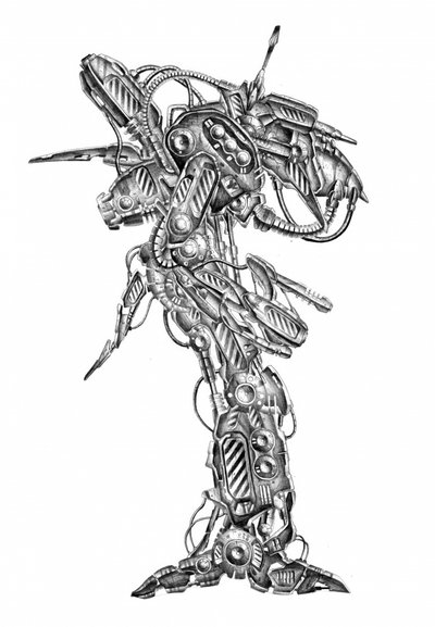 Intricate Mechanical Robot by Kulik
