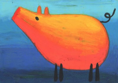 Oil Crayon Animal Art Drawing Sketch 52 by Kulik