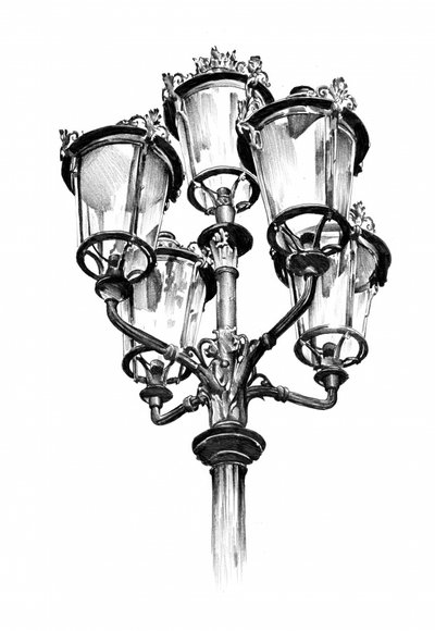 Ornate Vintage Streetlamp by Kulik
