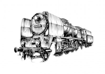 Powerful Steam Locomotive by Kulik