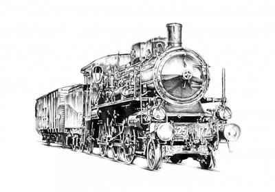 Powerful Steam Locomotive by Kulik