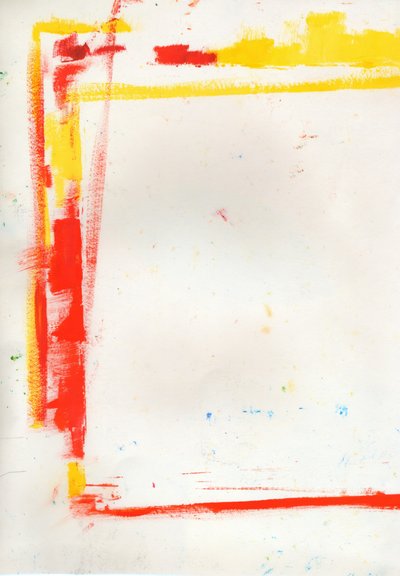 Red Yellow Abstract Frame by Kulik