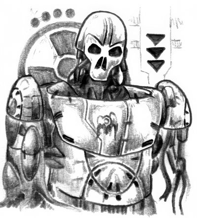 Robotic Skull Warrior by Kulik