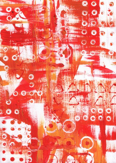 Vibrant Geometric Abstract by Kulik